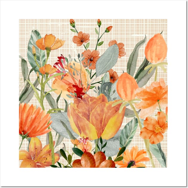 orange flowers Wall Art by Love My..